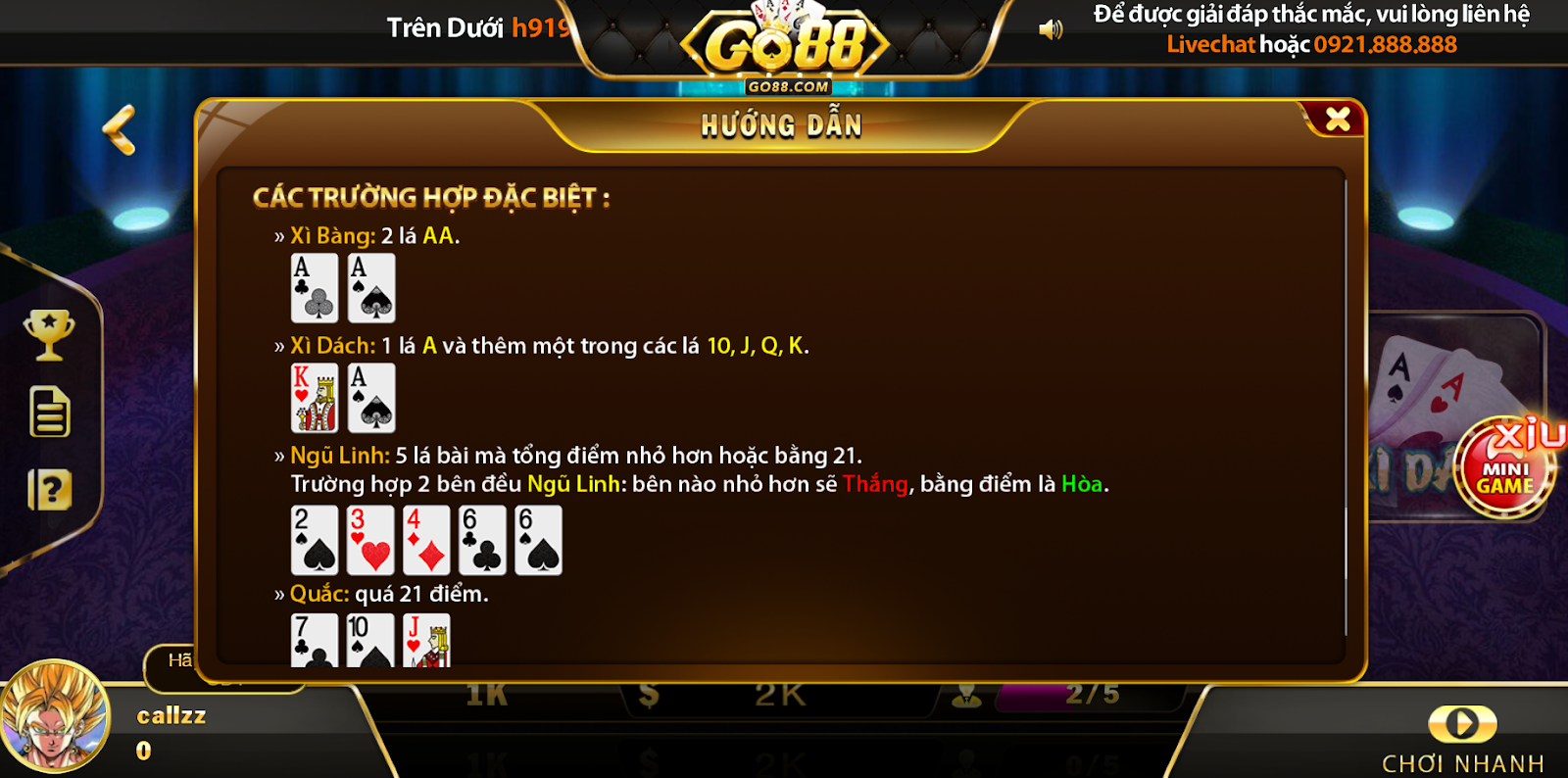 Hướng Dẫn Đăng Ký Và Bắt Đầu Chơi Xì Dách Go88